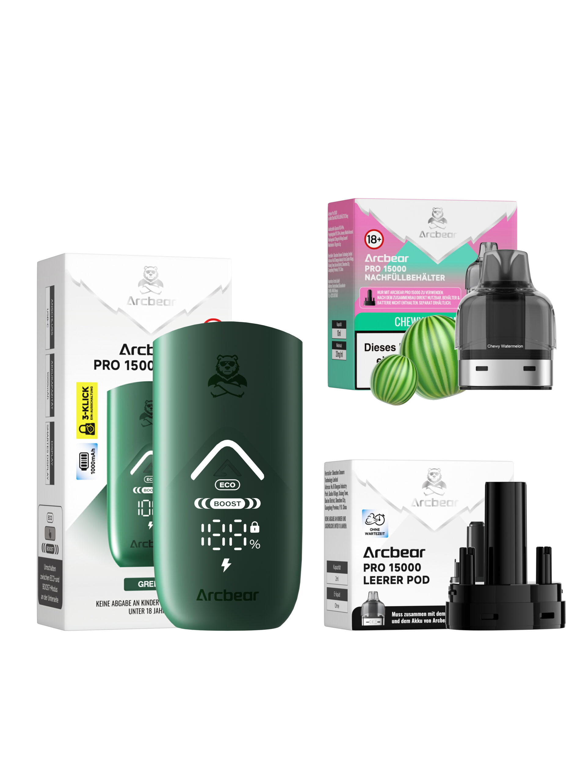 Arcbear Pro 15000 | Starter Kit | Chewy Watermelon
