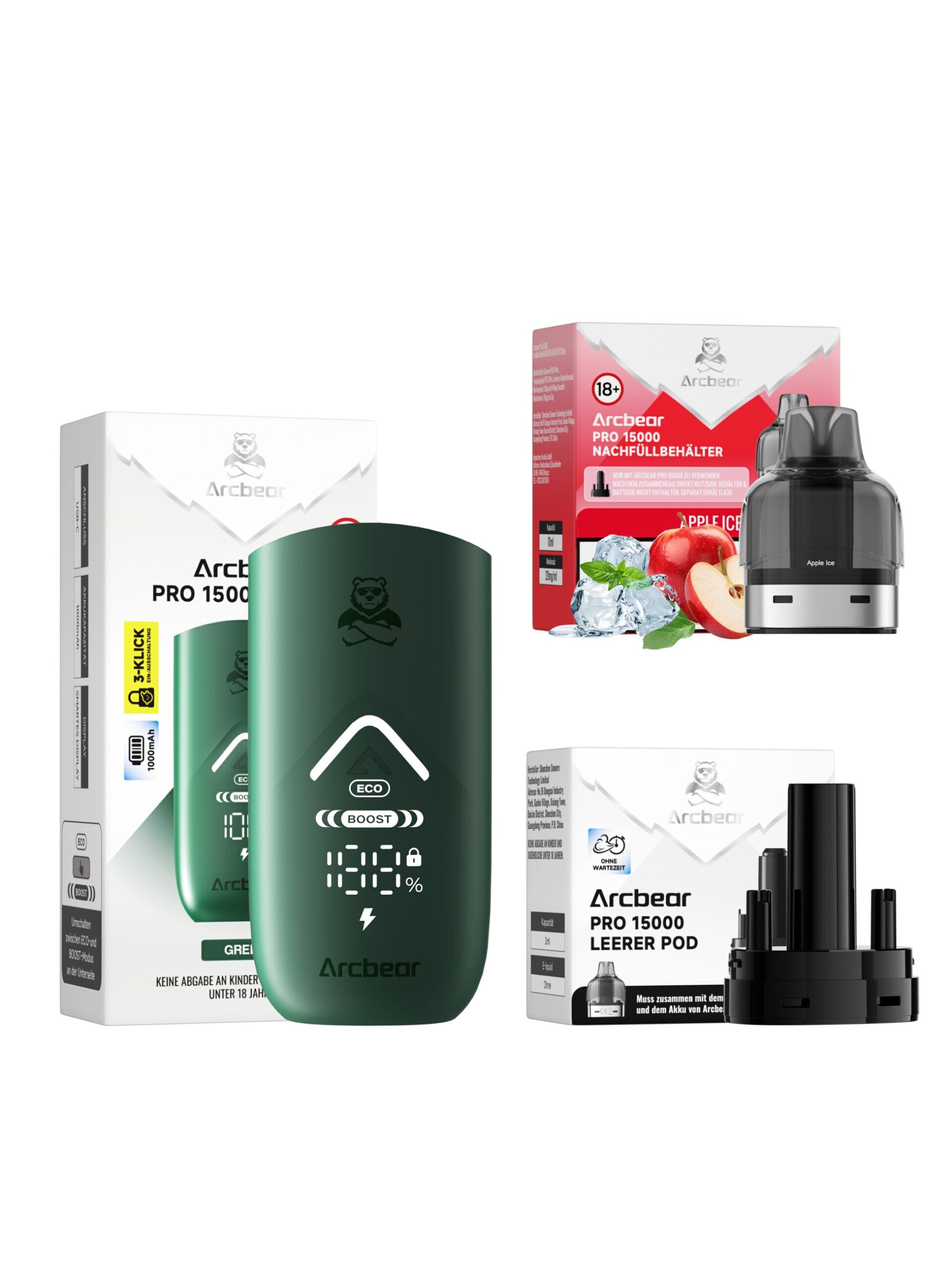 Arcbear Pro 15000 | Starter Kit | Apple Ice