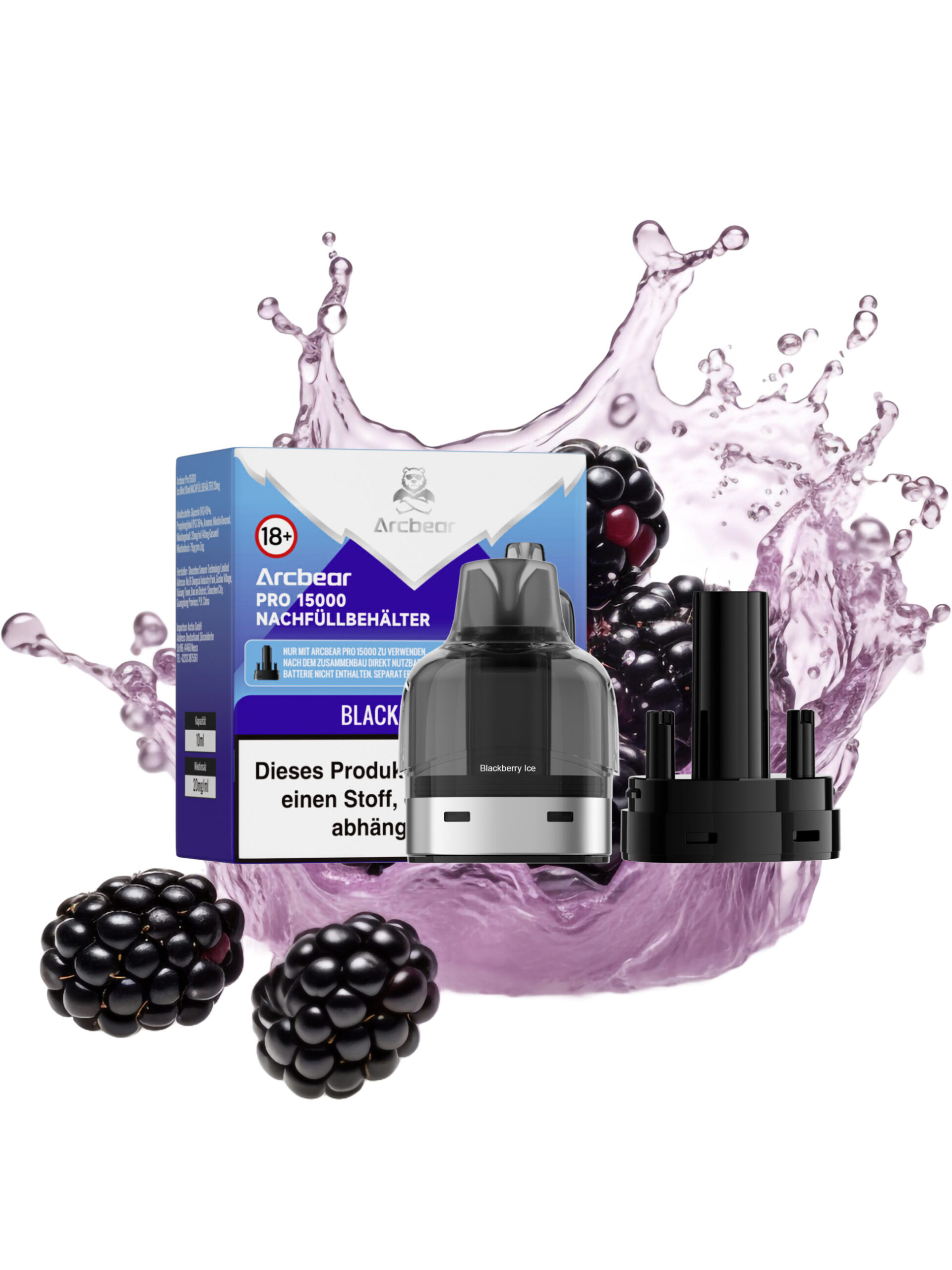 Arcbear Pro 15000 | Blackberry Ice | Liquid Pod