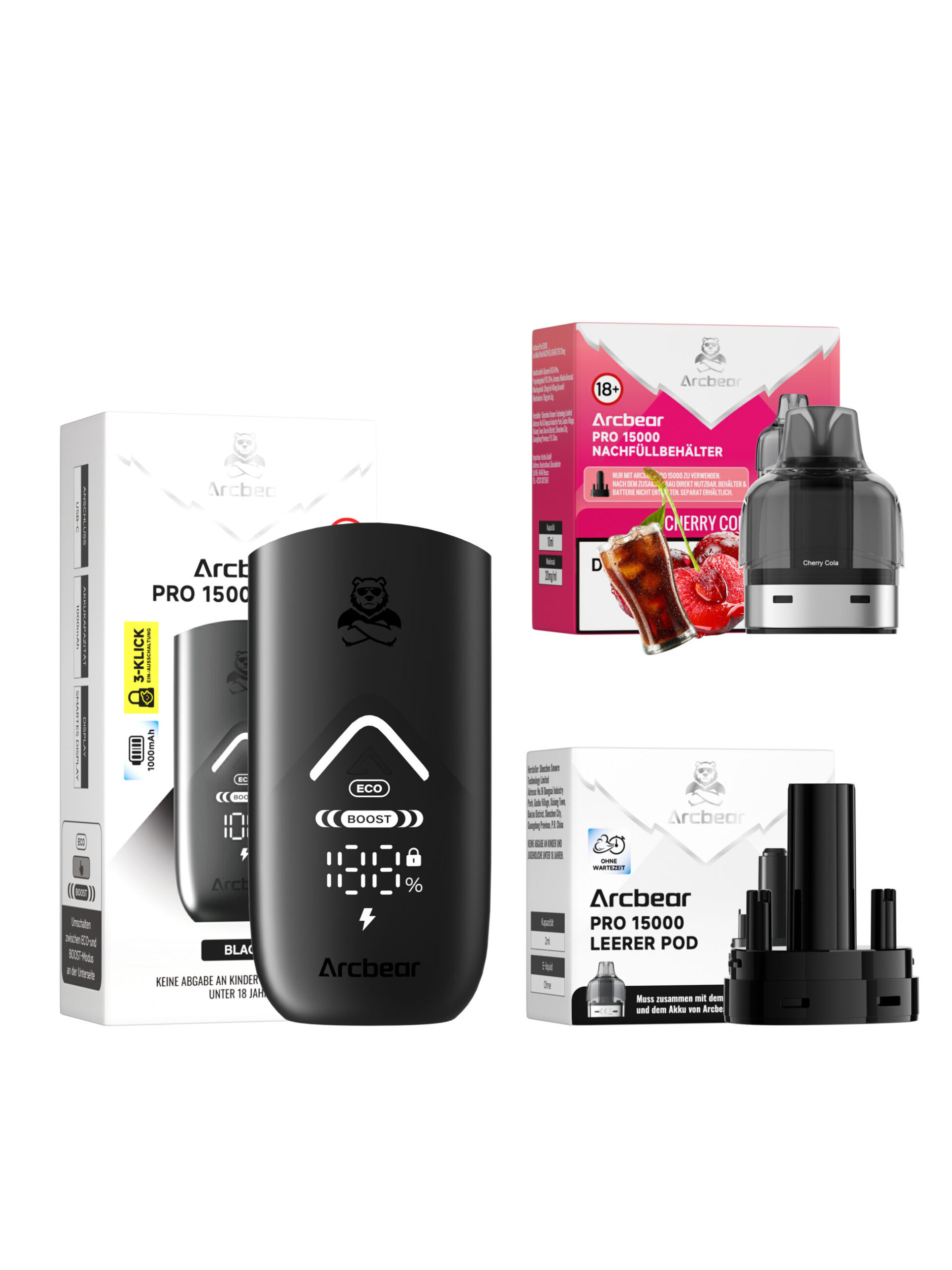 Arcbear Pro 15000 | Starter Kit | Cherry Cola