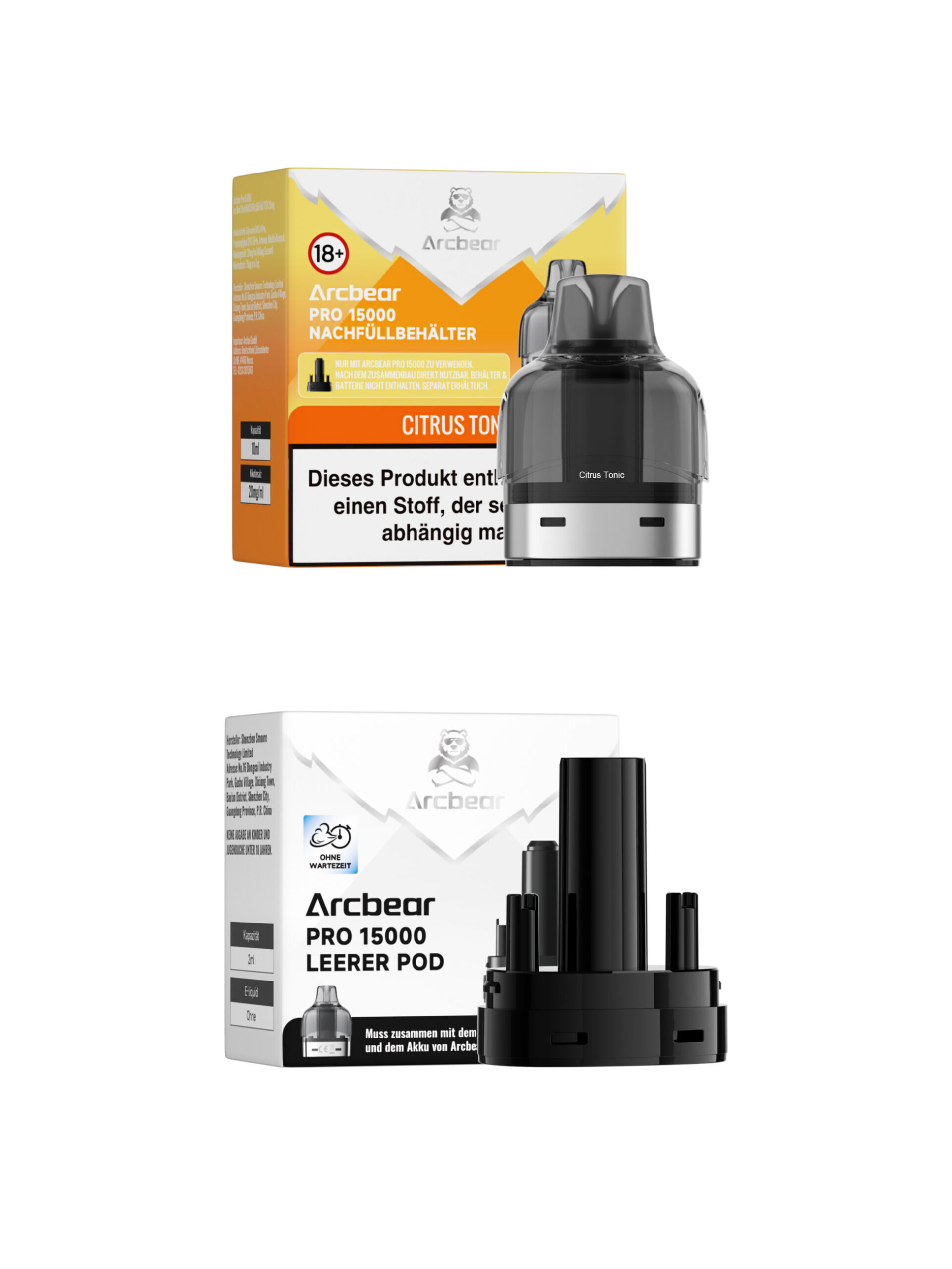 Arcbear Pro 15000 | Citrus Tonic | Liquid Pod