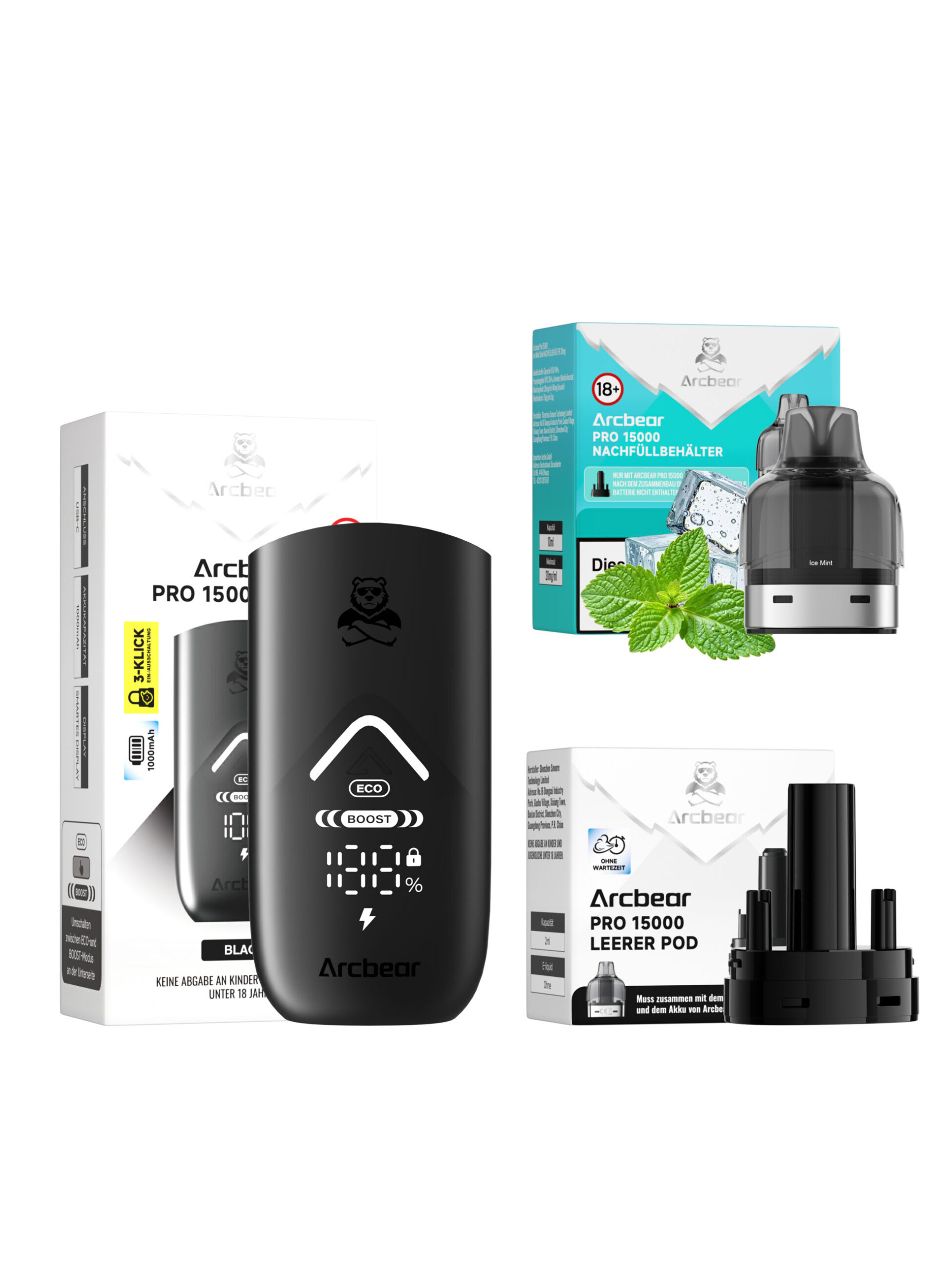Arcbear Pro 15000 | Starter Kit | Ice Mint