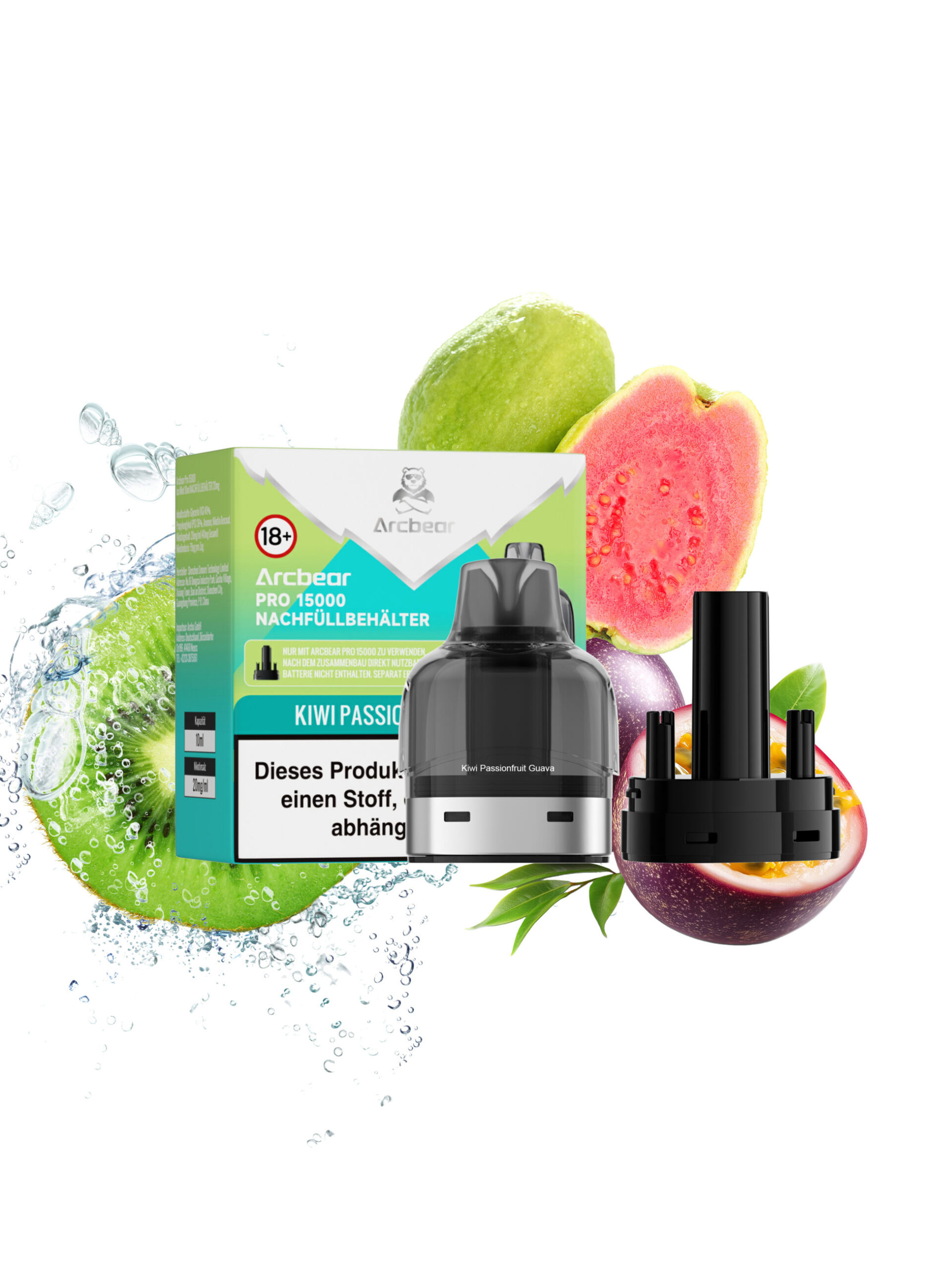 Arcbear Pro 15000 | Kiwi Passionfruit Guava | Liquid Pod