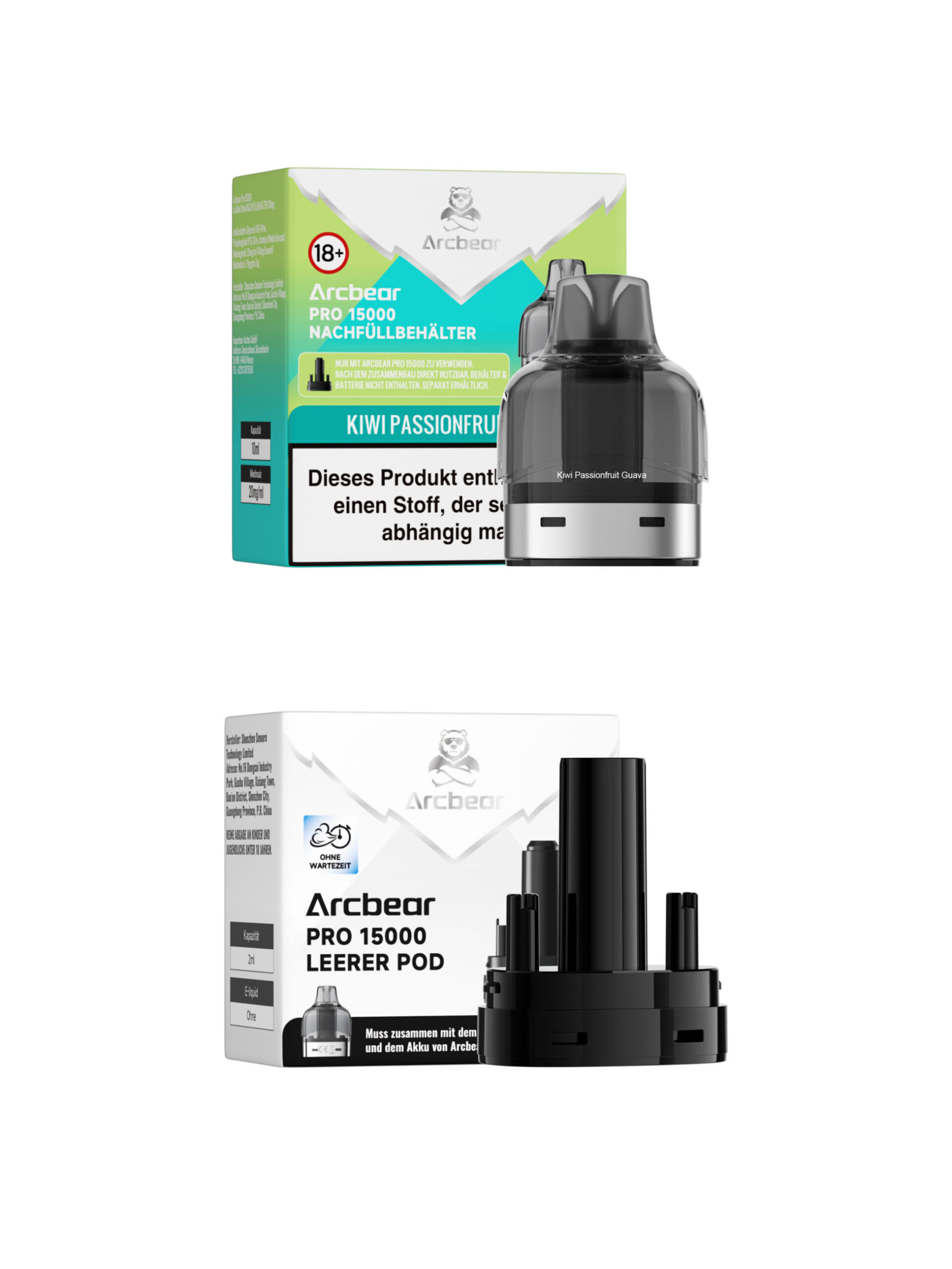 Arcbear Pro 15000 | Kiwi Passionfruit Guava | Liquid Pod