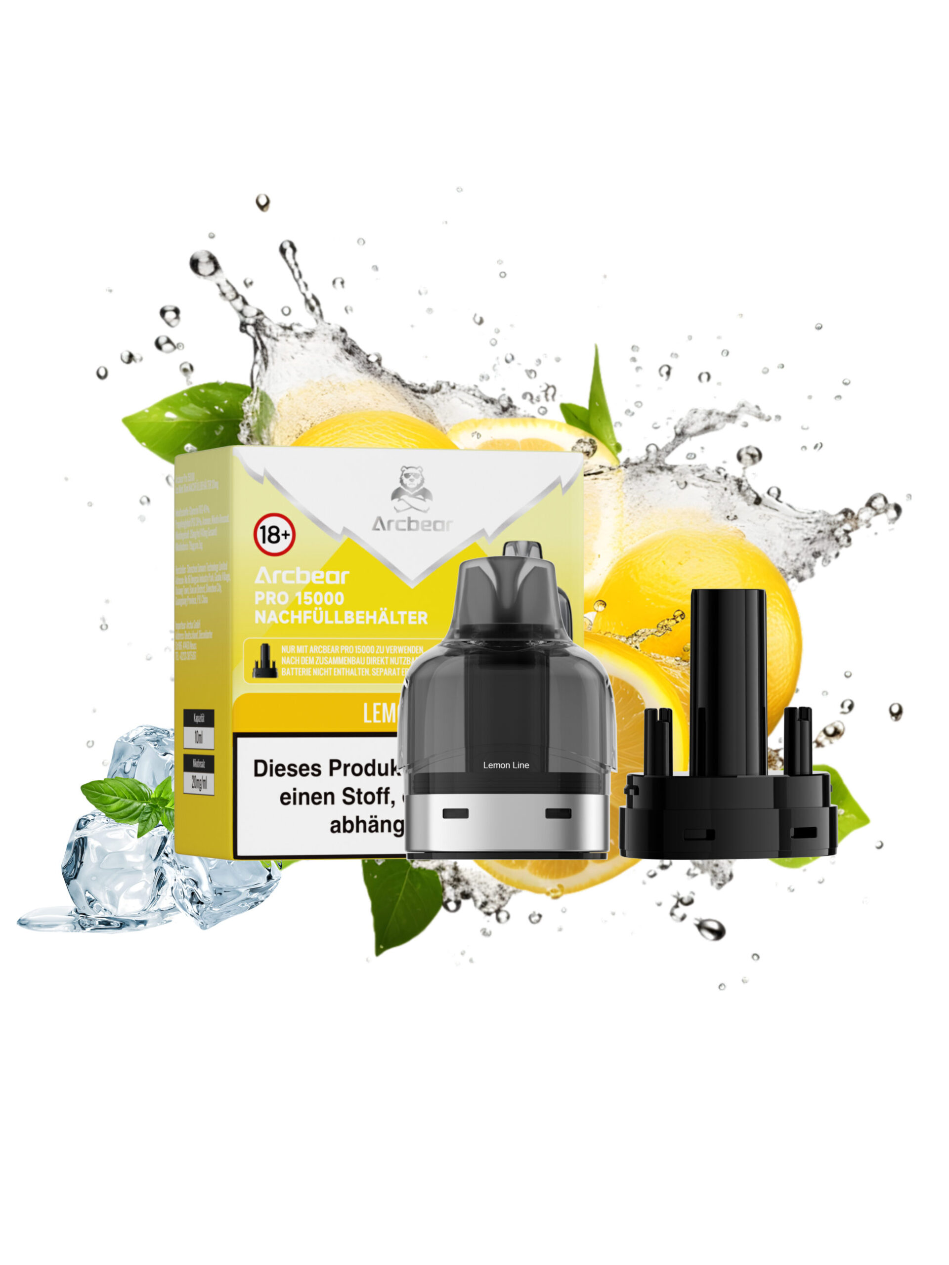 Arcbear Pro 15000 | Lemon Line | Liquid Pod