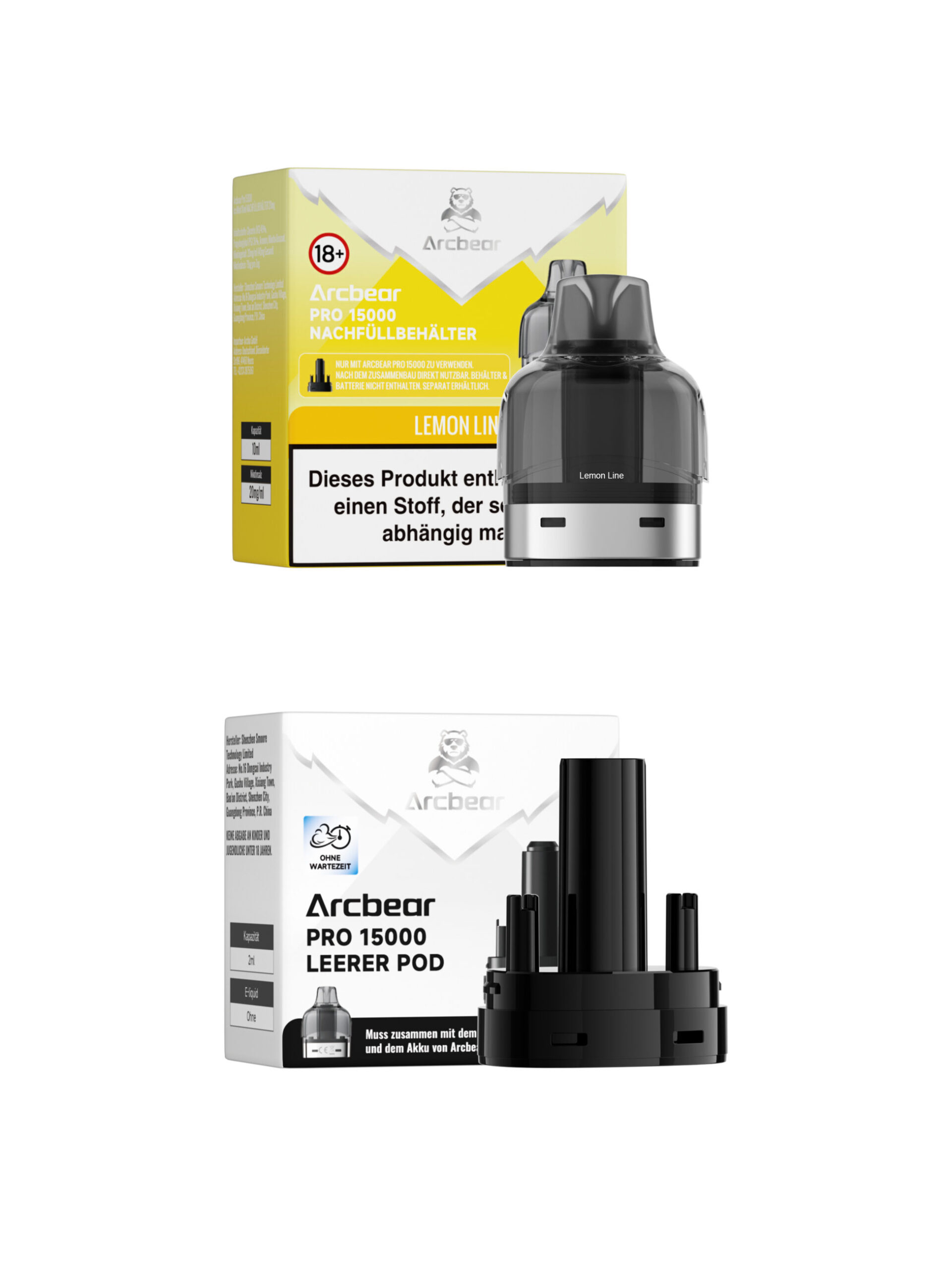 Arcbear Pro 15000 | Lemon Line | Liquid Pod