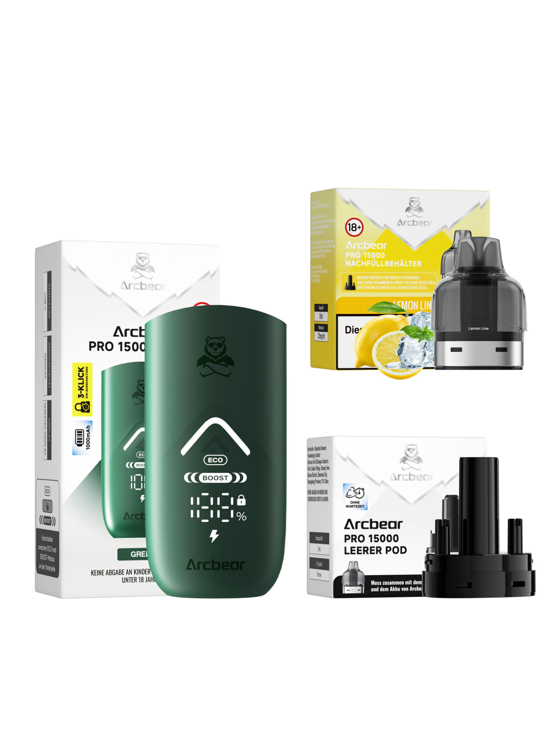 Arcbear Pro 15000 | Starter Kit | Lemon Line