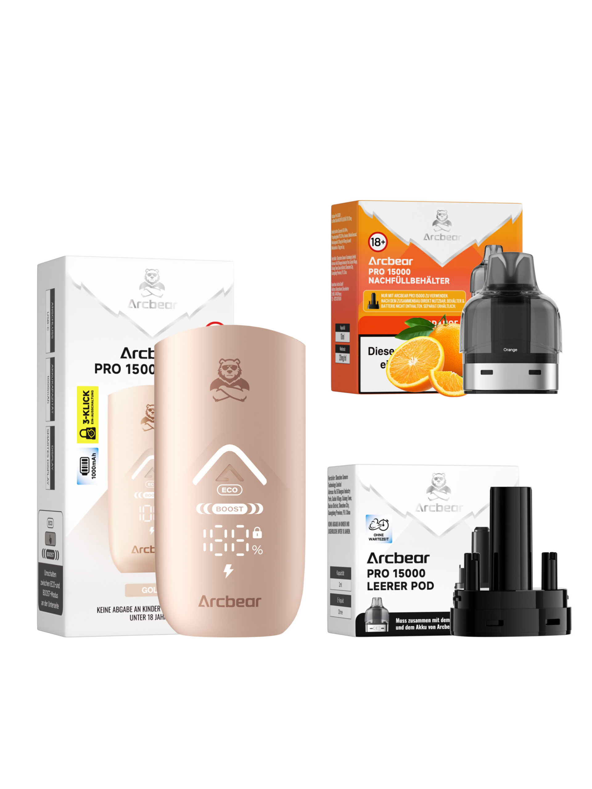 Arcbear Pro 15000 | Starter Kit | Orange