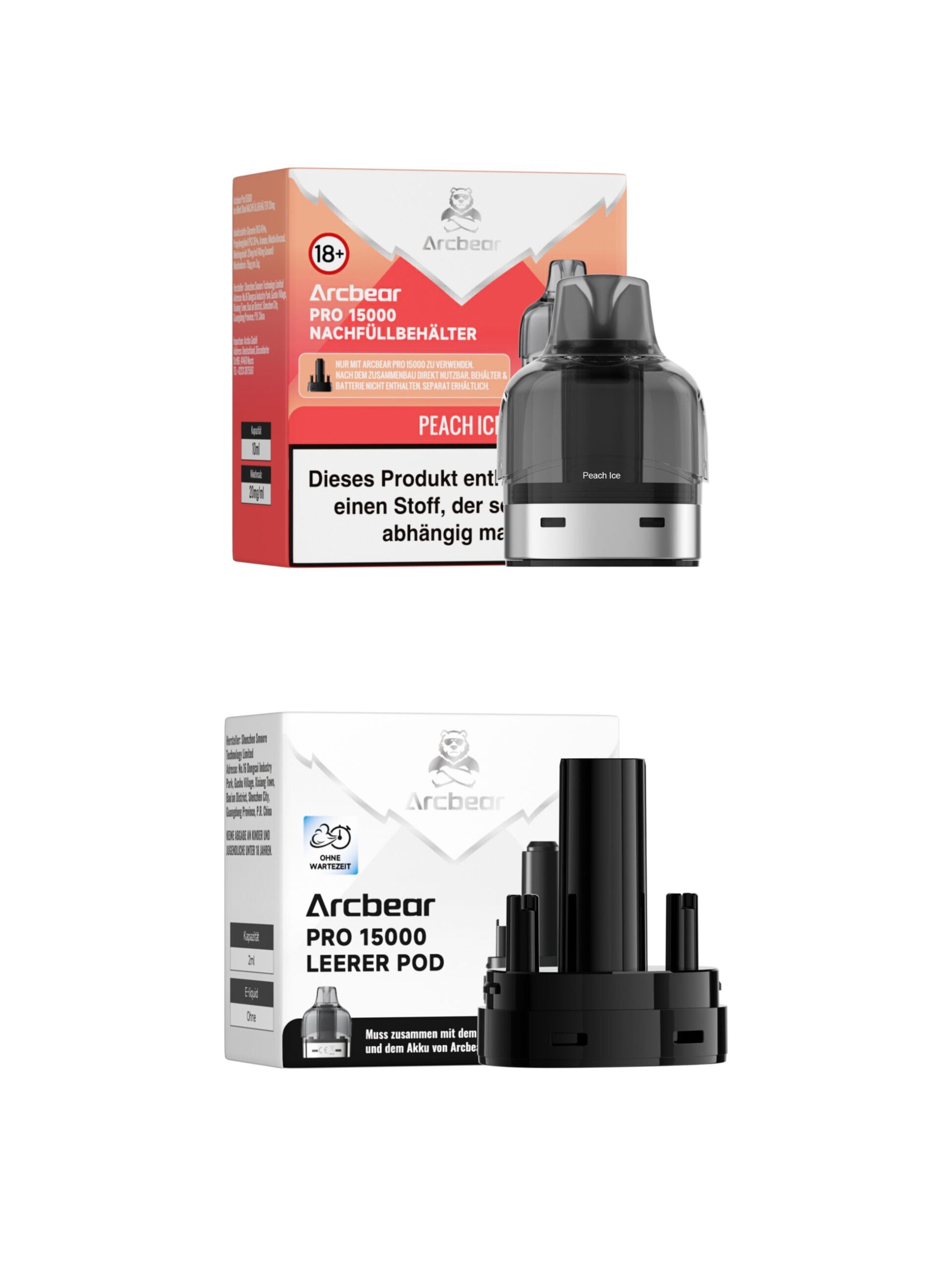 Arcbear Pro 15000 | Peach Ice | Liquid Pod