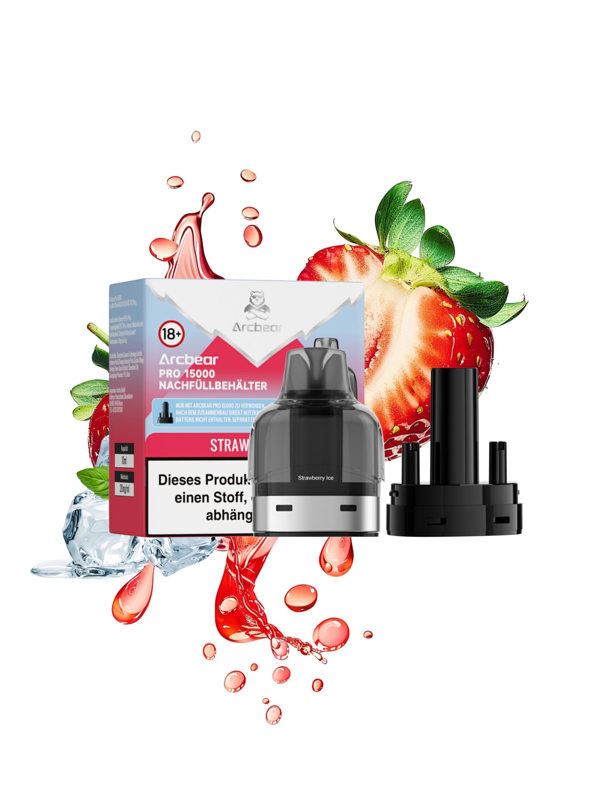Arcbear Pro 15000 | Strawberry Ice | Liquid Pod