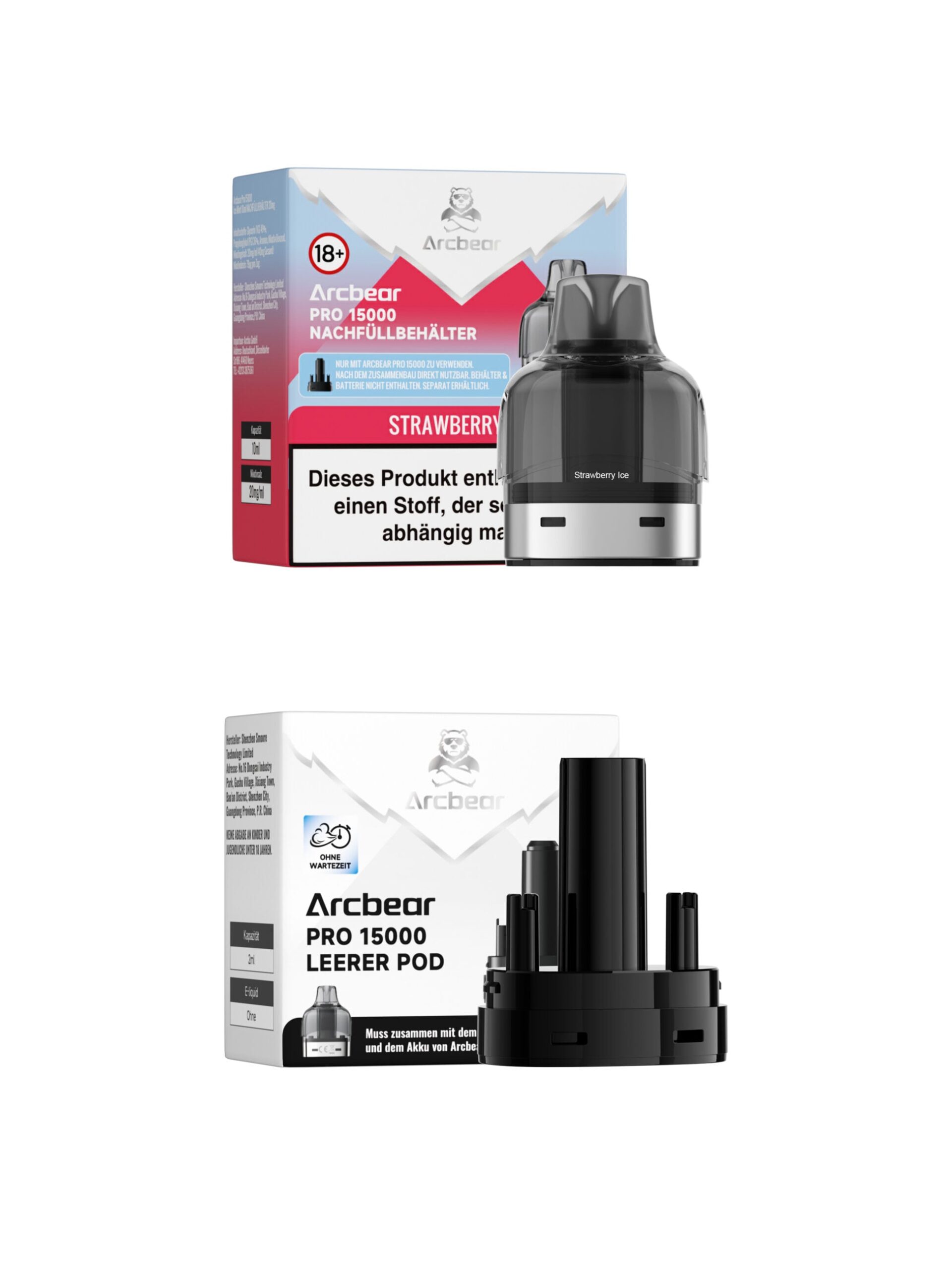 Arcbear Pro 15000 | Strawberry Ice | Liquid Pod
